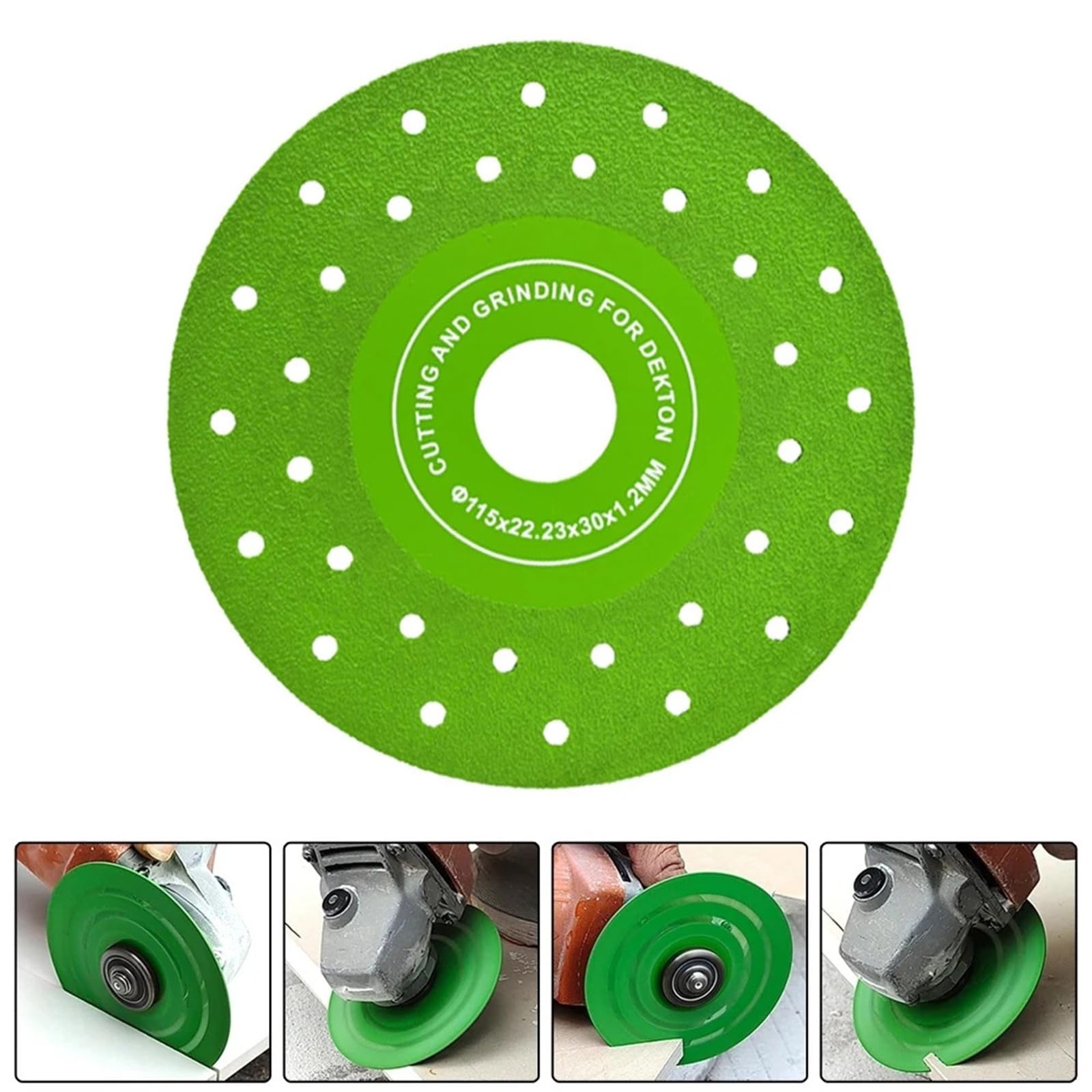 Grinding Disc Cutting Disc 1/3/5pcs Steel Tile Ceramic Cutting Disc Diamond Glass Green Grinding Disc High Manganese(5 PCS)