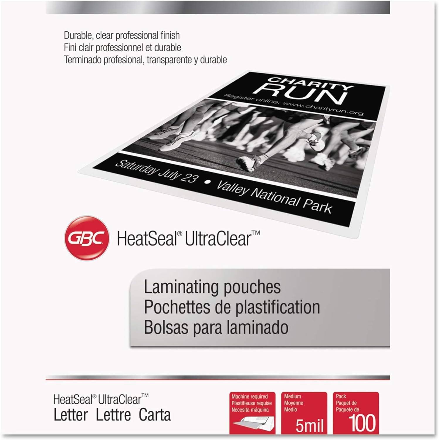 UltraClear Thermal Laminating Pouches, 5 mil, 9 x 11 1/2, 100/Pack