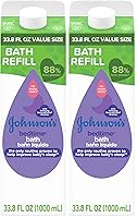 Vista 9 de Johnson's Baño para bebé con aromas naturales relajantes y relajantes, hipoalergénico, suave y sin desgarros, esencial para el baño nocturno