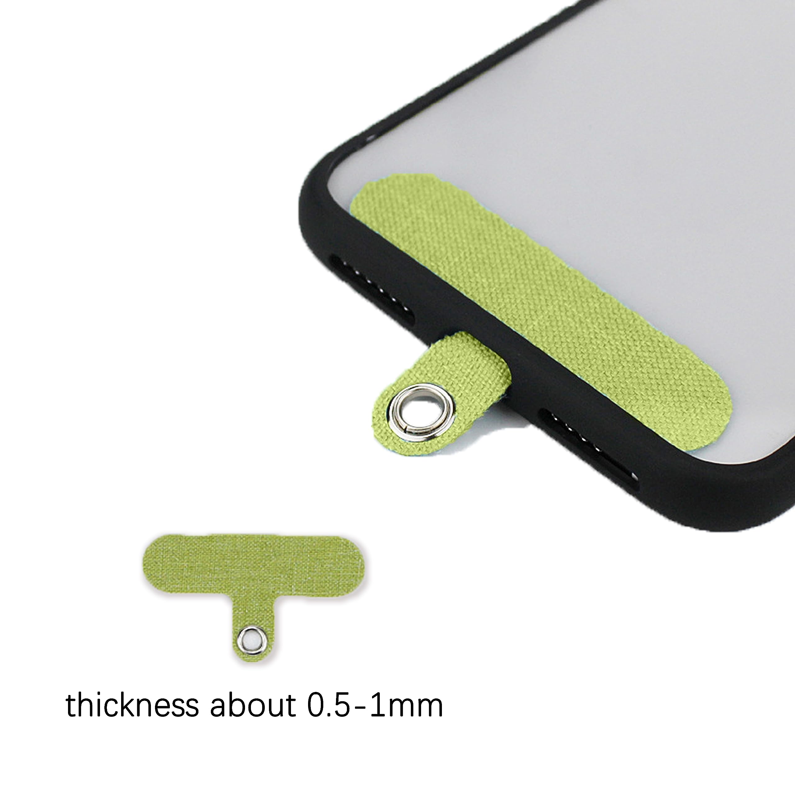 Lanière de téléphone portable perlée motif œil, chaîne anti-perte cou et poignet, pour téléphone clés cartes (bleu)