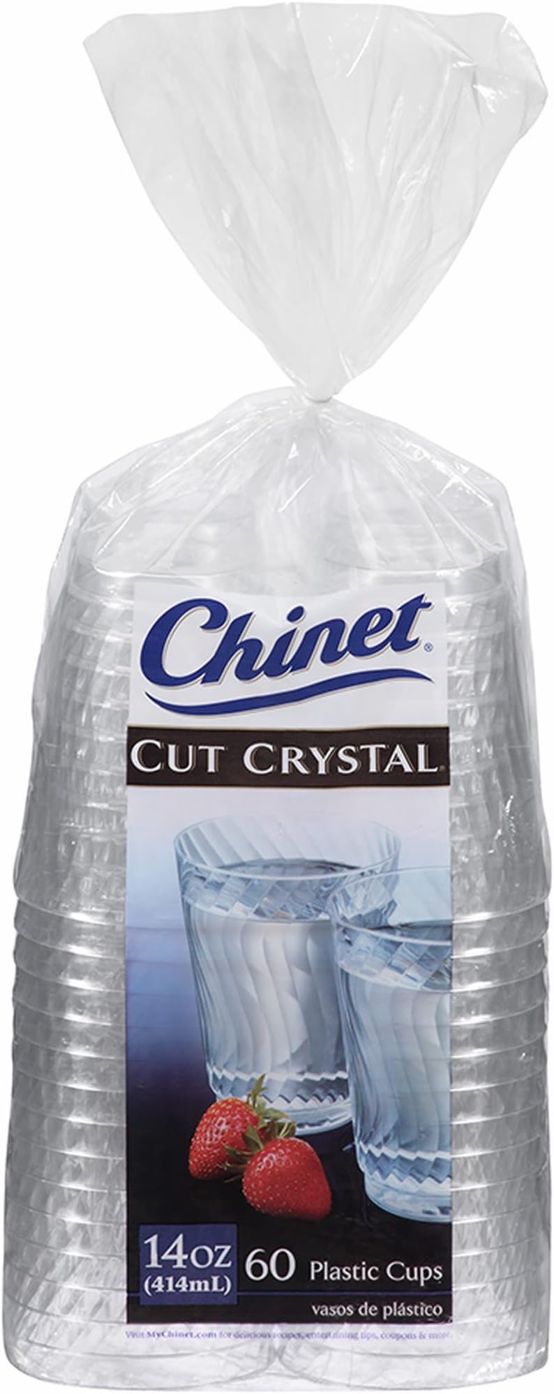 Chinet Cut Crystal 14 Oz 60 Count