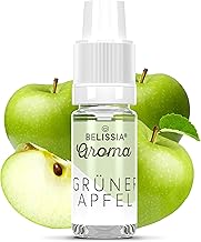 Belissia Food Aroma, Green Apple, High Dose, 10 ml, for Use in Food and Drinks in Nebulisers, Fog Machines, Diffusers and Much More