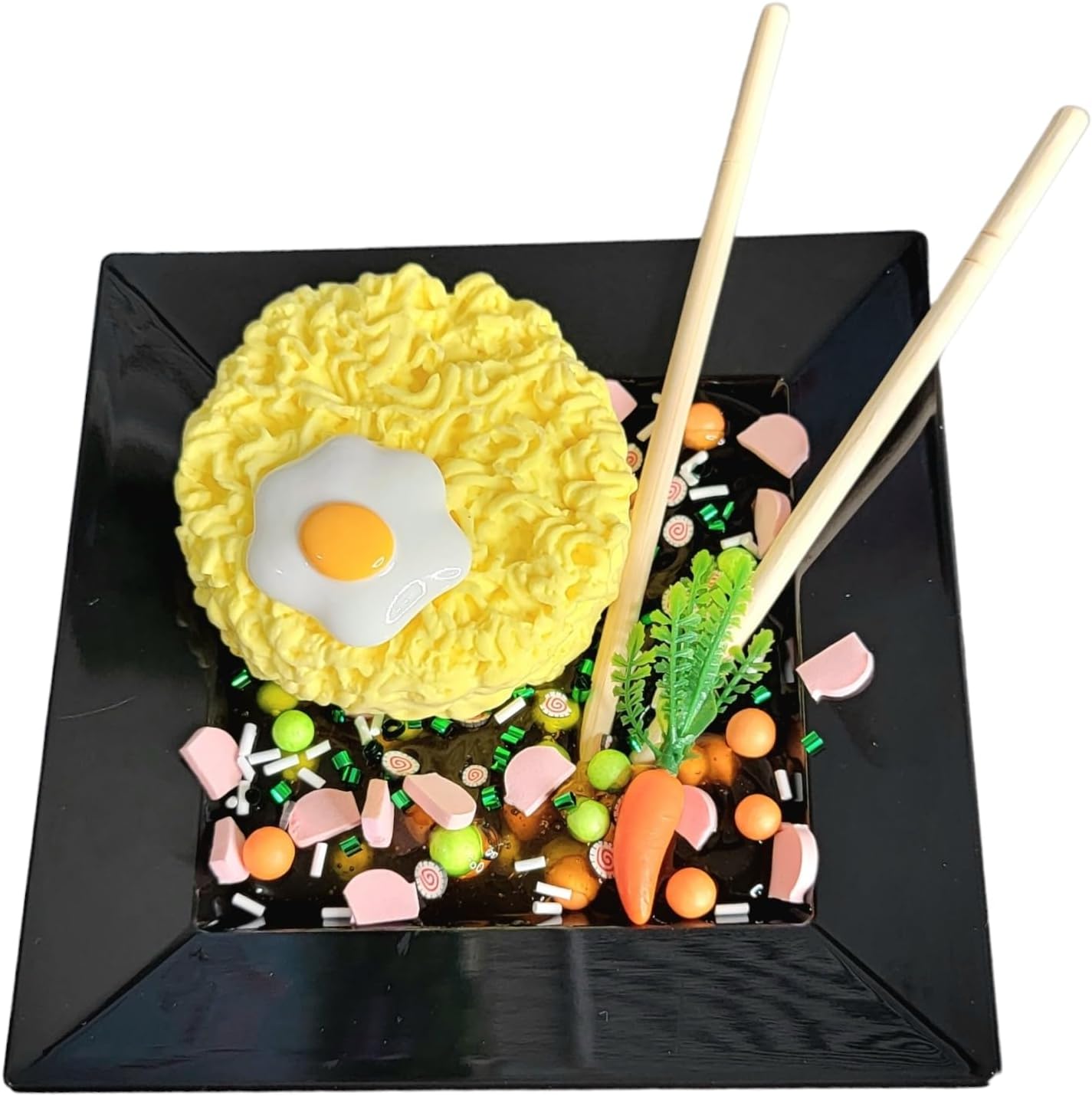 Ramen Noodle DIY Slime Kit for Kids Ages 8+ – Handmade Scented Sensory Slime with Clay Noodles, Charms, Bowl & Chopsticks – Crunchy & Stretchy Fun Gift – Hoshimi Slimes