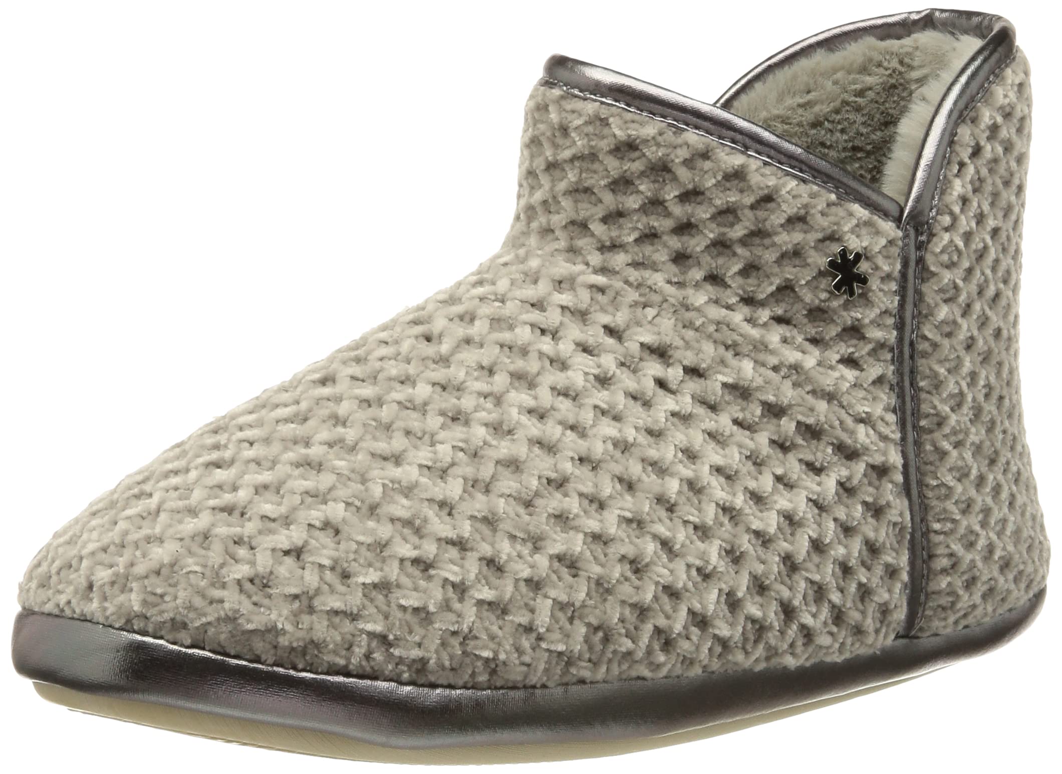 flip*flop Women's Bonny Soft Knit Mule, Steel, 3.5 UK