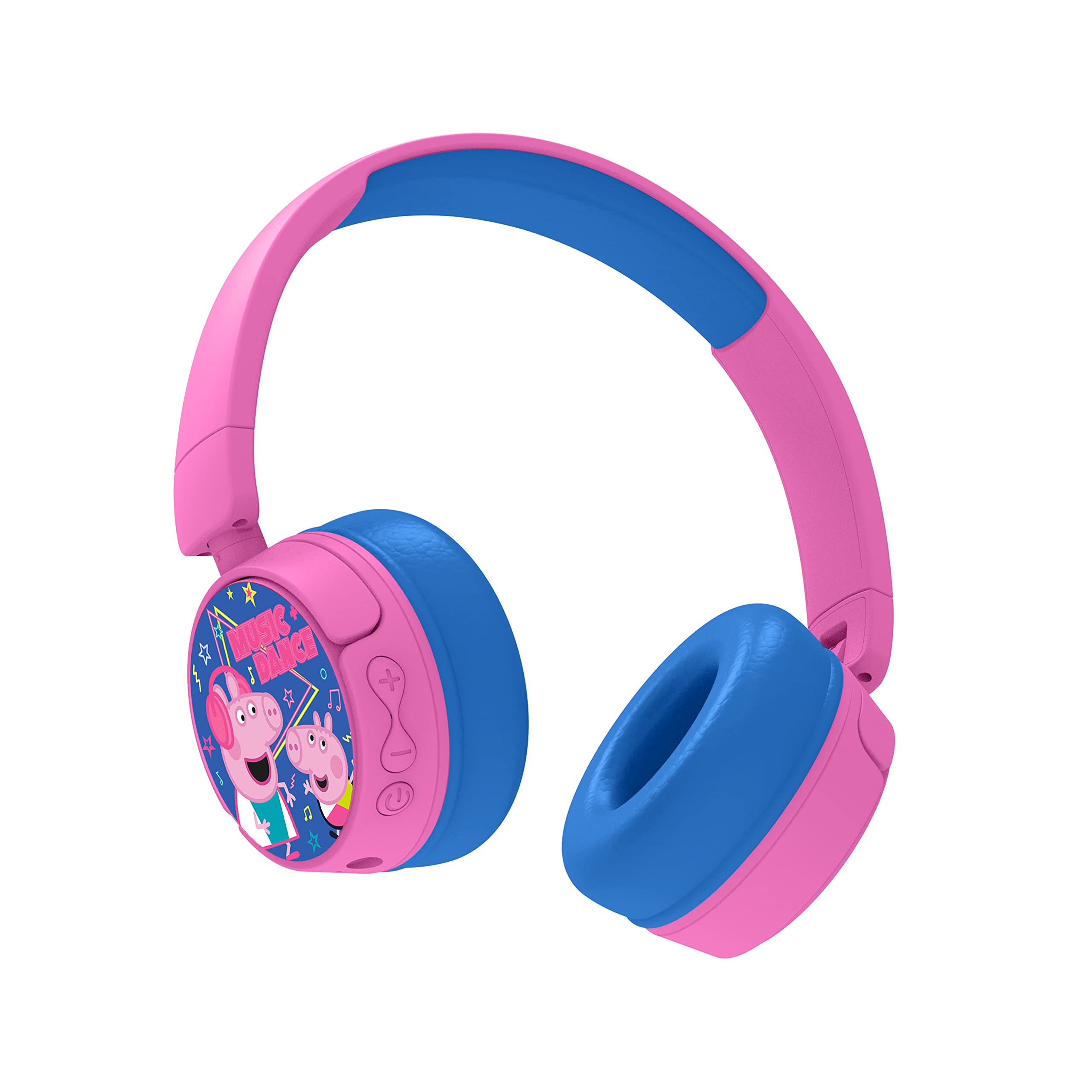 OTL Technologies Auriculares Infantiles INALÁMBRICOS Peppa Pig Music Dance Bluetooth Plegables