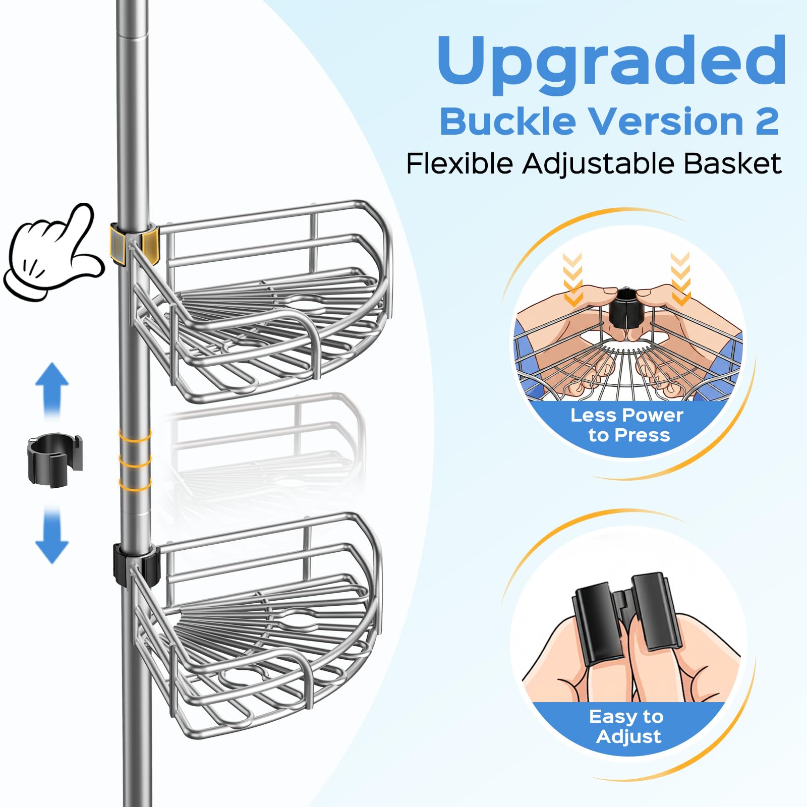 Corner Shower Caddy - Organize Your Shower! -6