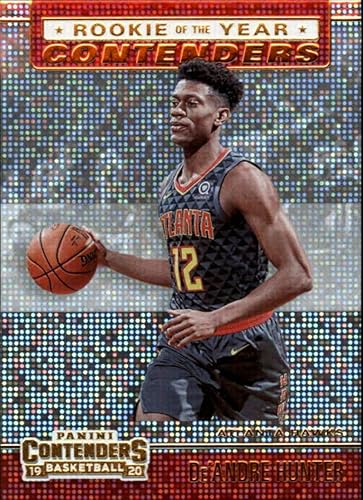2019-20 NBA Contenders Rookie of the Year Contenders #4 De'Andre Hunter Atlanta Hawks Official Panini Basketball Trading Card from Hobby (Scan