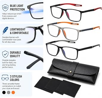 JBLJDWD 4Pcs Vision Sync Multifocal Glasses Set