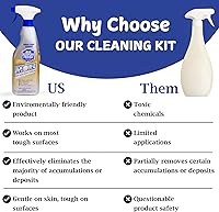 Vista 6 de Pantry Delight Barr Keepers Friend - Limpiador de espuma en aerosol multiusos de 25 onzas, paquete con cepillo de limpieza para lechada y esponja