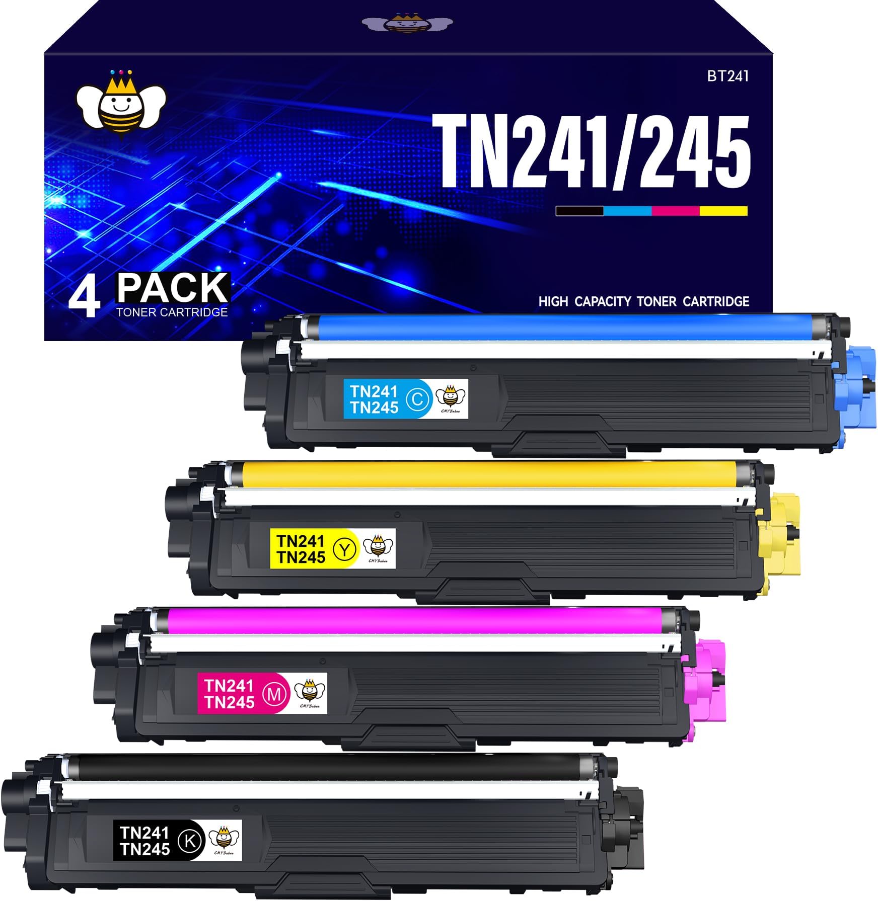 GPC Image Compatible Cartouche de Toner Remplacement pour Brother TN241