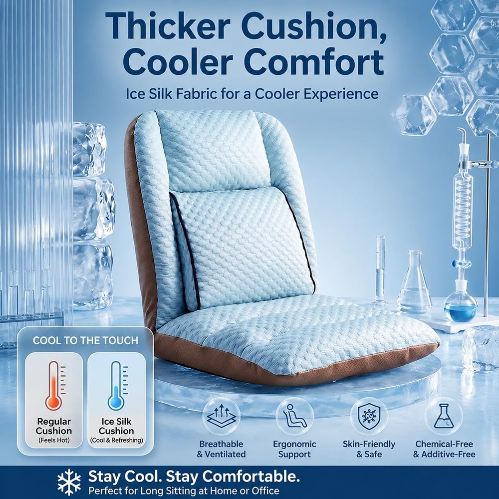 Coussin Fauteuil Roulant Anti-escarres, Coussin D’Assise Et Dossier Respirant, Set Rembourré Confortable pour Chaise Roulante, Soutien Ergonomique Hôpital,Quotidienne