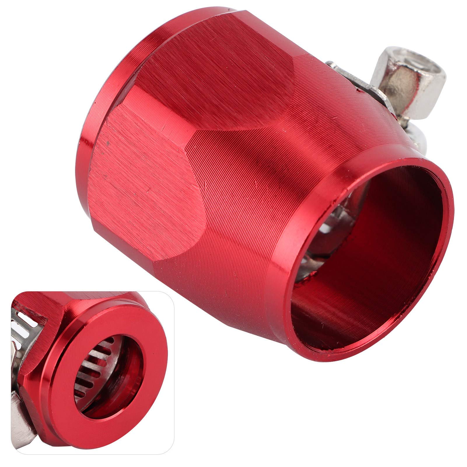 Collier De Serrage Rouge 8AN - Pince Tuyau Flexible Sans Fuite Pour Carburant, Huile, Gaz, Air Et Eau