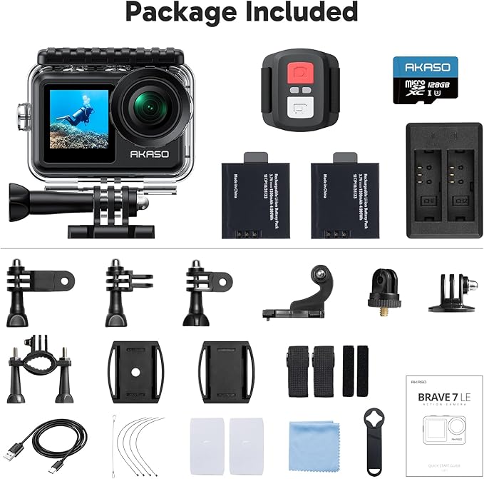 AKASO Brave 7 LE Cámara de Acción 4K 30fps miniatura 8
