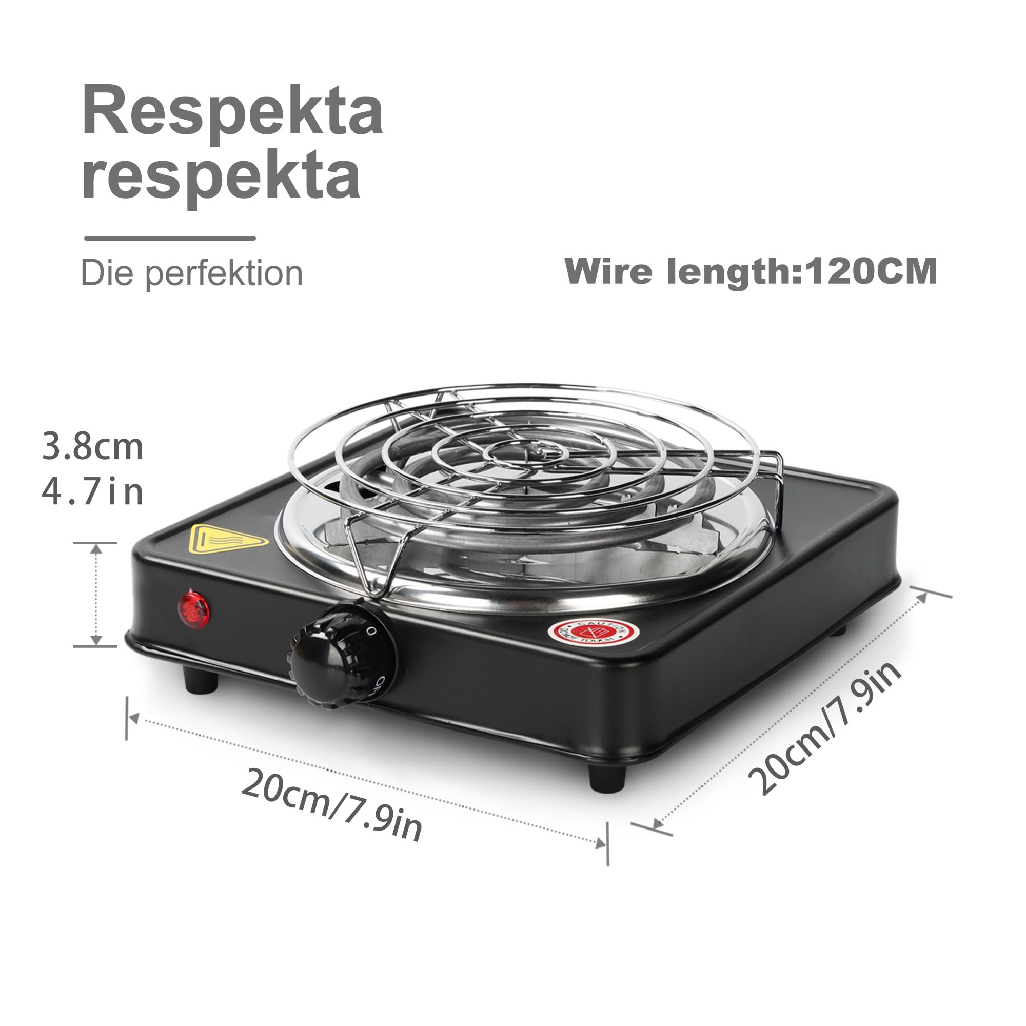 Elektryczna zapalniczka kokosowa Chicha, zapalniczka do pieczenia o mocy 1000 W, przenośna płyta do pieczenia, grill węglowy w zestawie