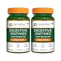Pure Nutrition Digestive Enzymes | Amylase, Lipase, Protease, Cellulase, Lactase, Bromelain| Better Bioavailability | Su