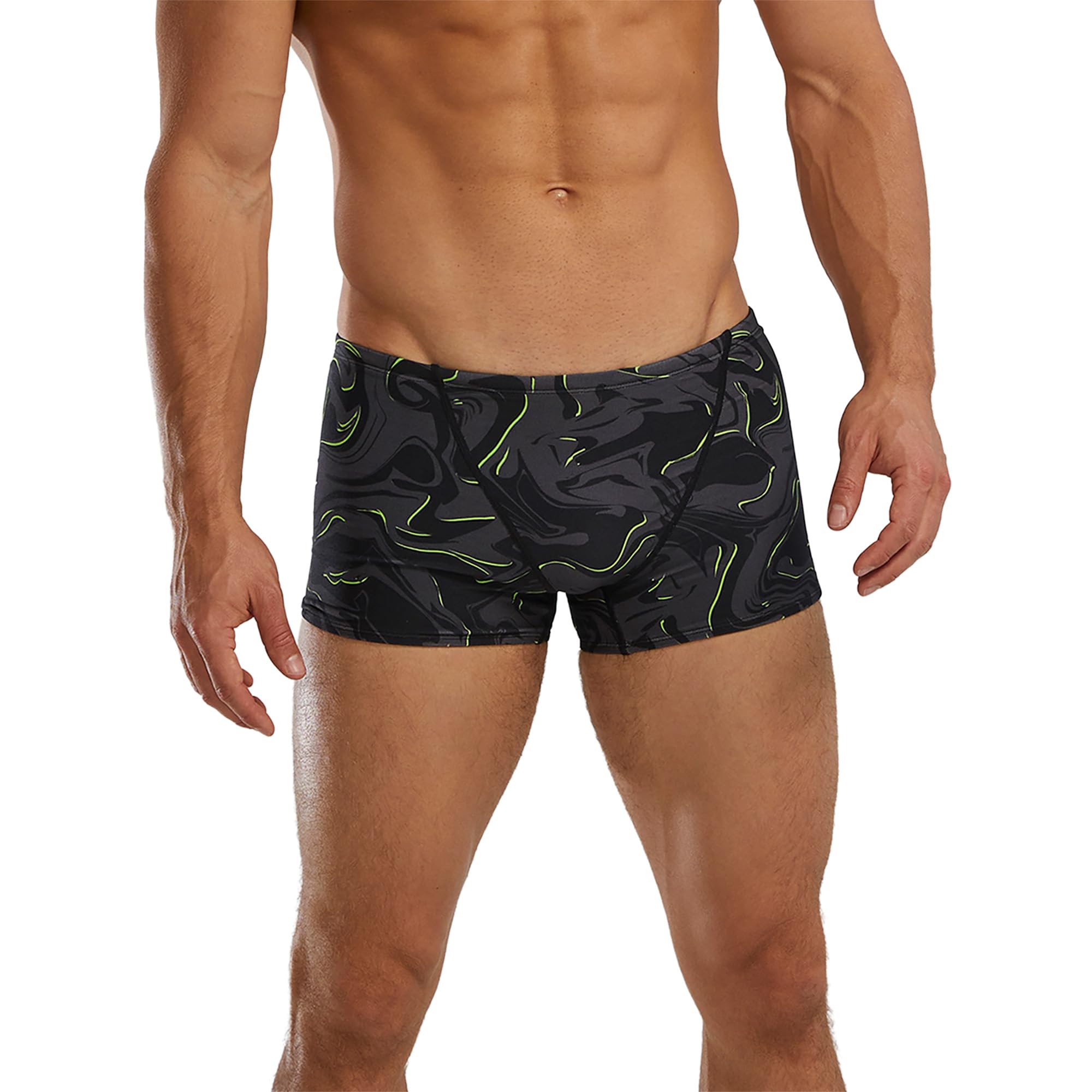 TYR Galaxay de pierna cuadrada, el bañador de hombre para entrenar a diario 8