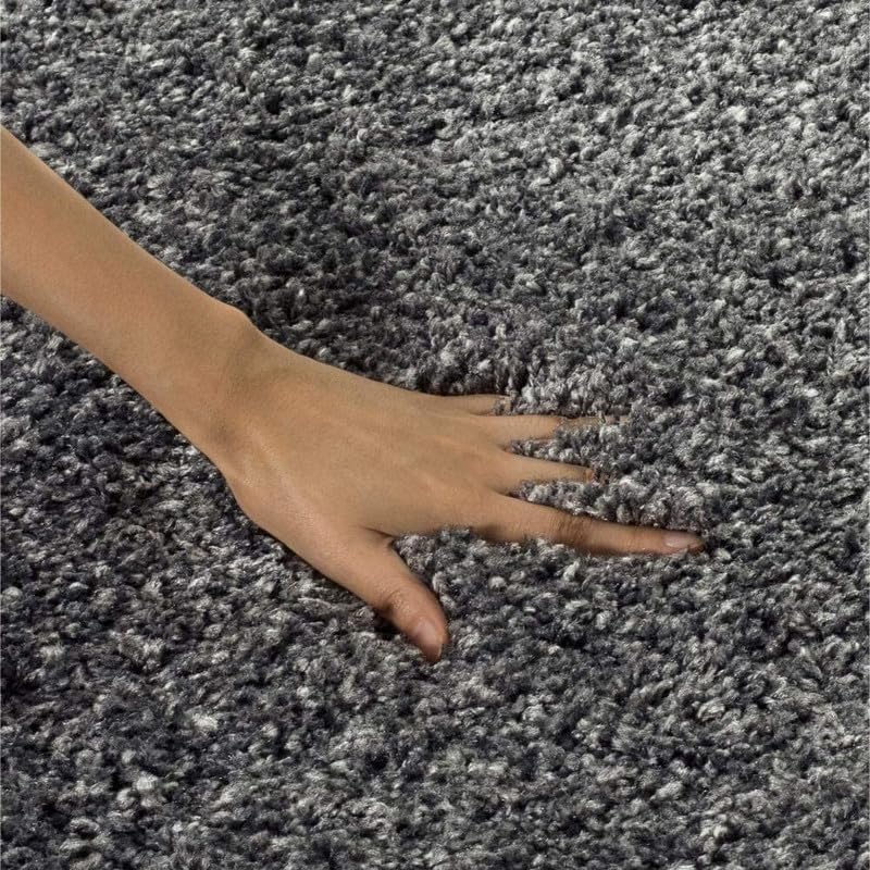 Image of Carpet for Living Room 5X7 FEET Modern Soft Shaggy Carpet Thick, Fluffy & 2 inch Pile Shag Rug for Your Kids Room, Bedroom & Livingroom (Dark Grey)