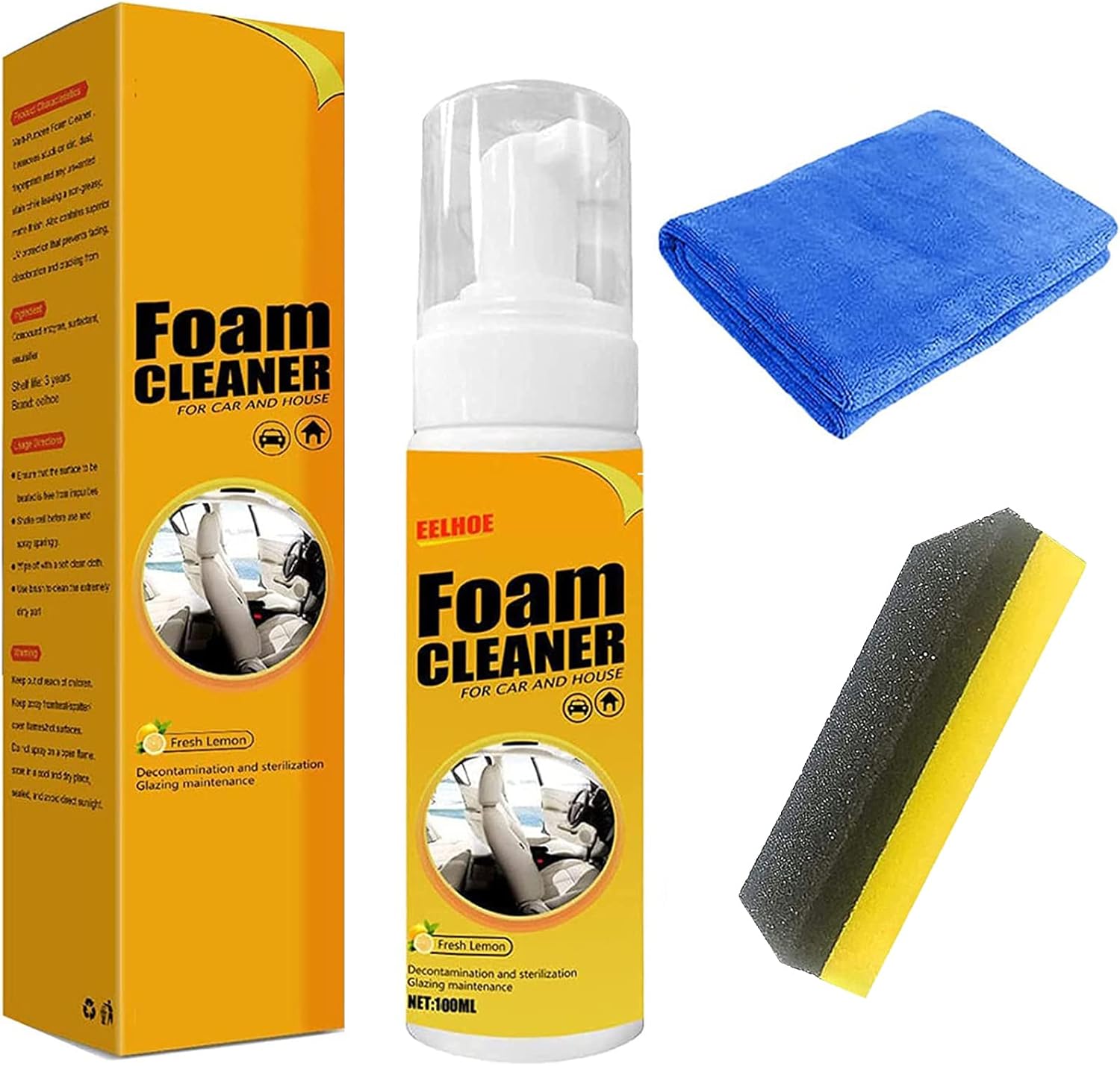 Eelhoe Foam Cleaner, Foam Cleaner for Car, Multifunctional Car Foam