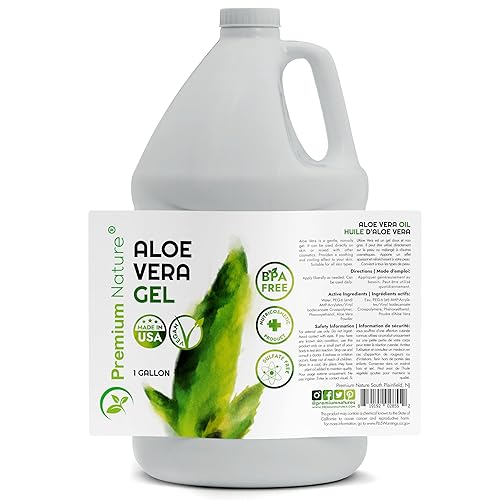 Miniatura 2 de Premium Nature Gel puro de aloe vera para cara y piel seca, alivio de quemaduras solares, gelatina hidratante de piel de planta de aloe vera para el