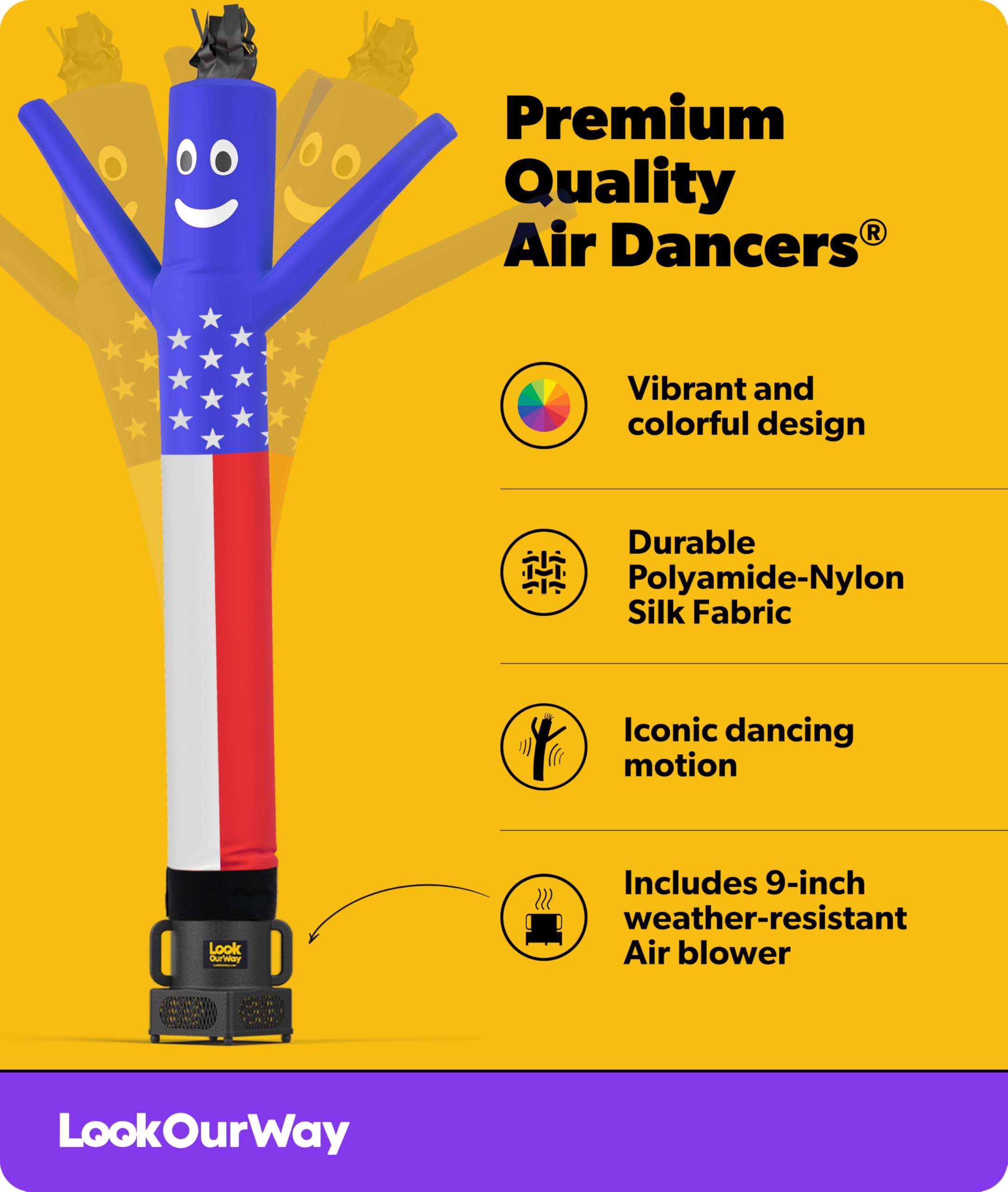 Amazon.com : LookOurWay Air Dancers Wacky Waving Inflatable Tube