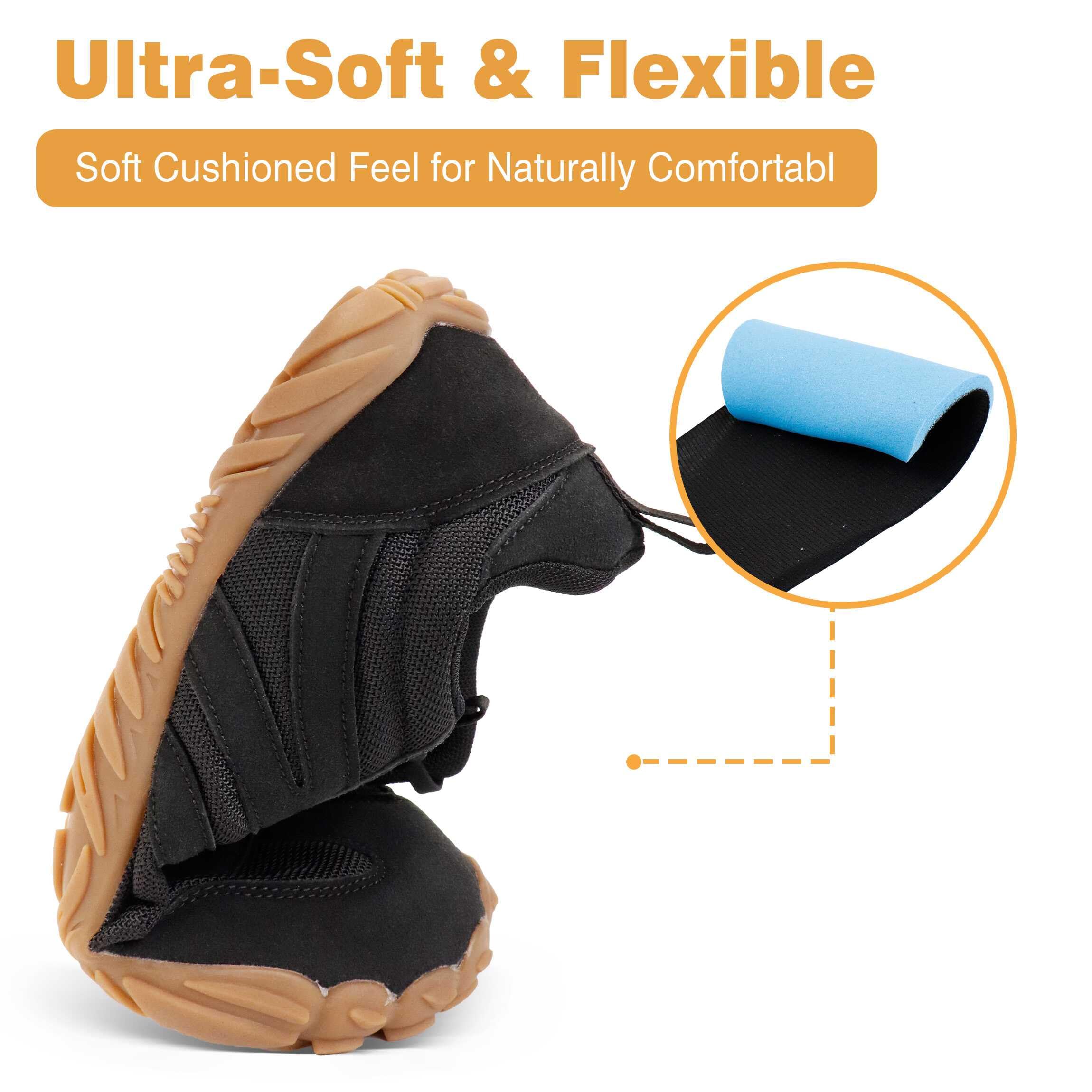 Scarpe Barefoot Ginnastica Minimaliste Uomo Donna Estive Comode Pianta Larga Running Trail Leggere Traspiranti Nero 43 EU