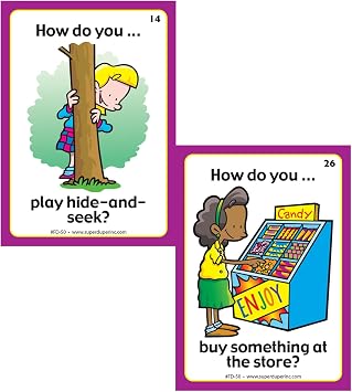 Super Duper Publications | How? Fun Deck | Communication and Language Processing Skills Flash Cards | Educational Learning Materials for Children