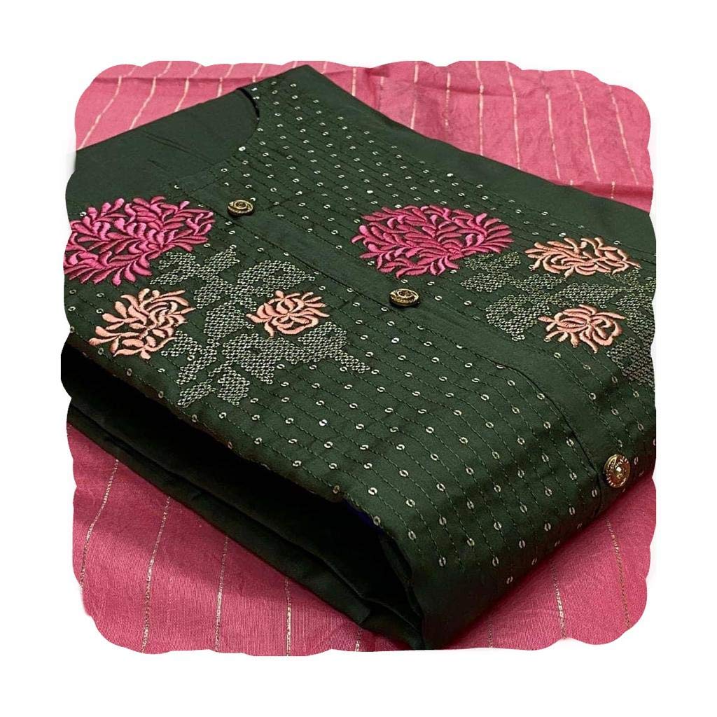 Creation Women�s Unstitched PC Cotton Salwar Suit Dress Material With Modal Jari Dupatta