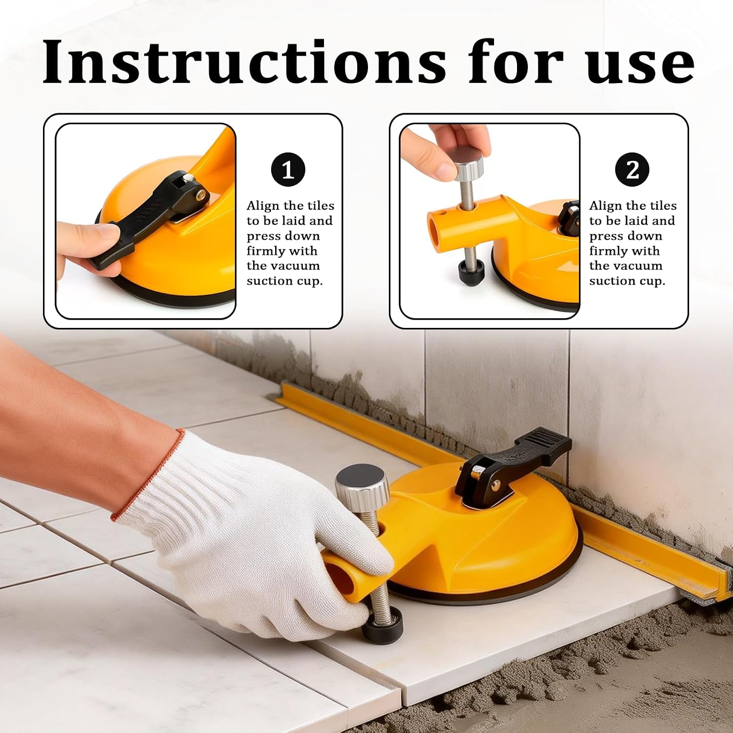 2 Pack Adjustable Height Setter, Professional Countertop Leveling Lool, Countertop Leveling Tool for Flooring Gap Fix, Stone Slab Alignment, Repair & Seam Leveling