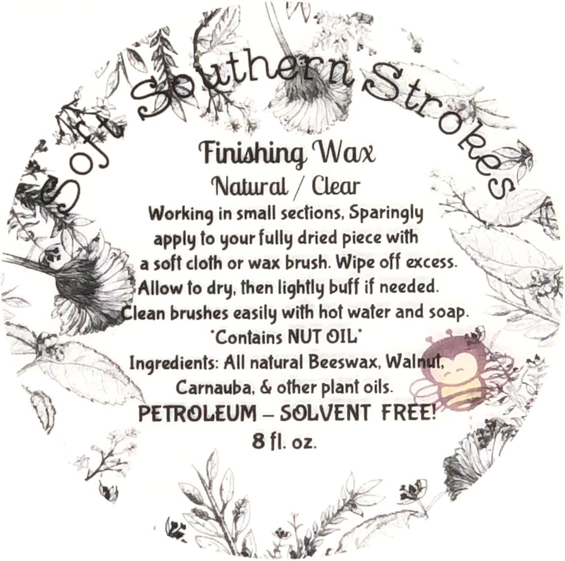 Clear Soft Finishing Wax to Seal and Protect Chalky Finish and Milk Painted Furniture. Eco- Friendly Beeswax Blend Will Not Yellow, No Harmful Fumes! Skin Safe, Matte Finish : Arts, Crafts & Sewing