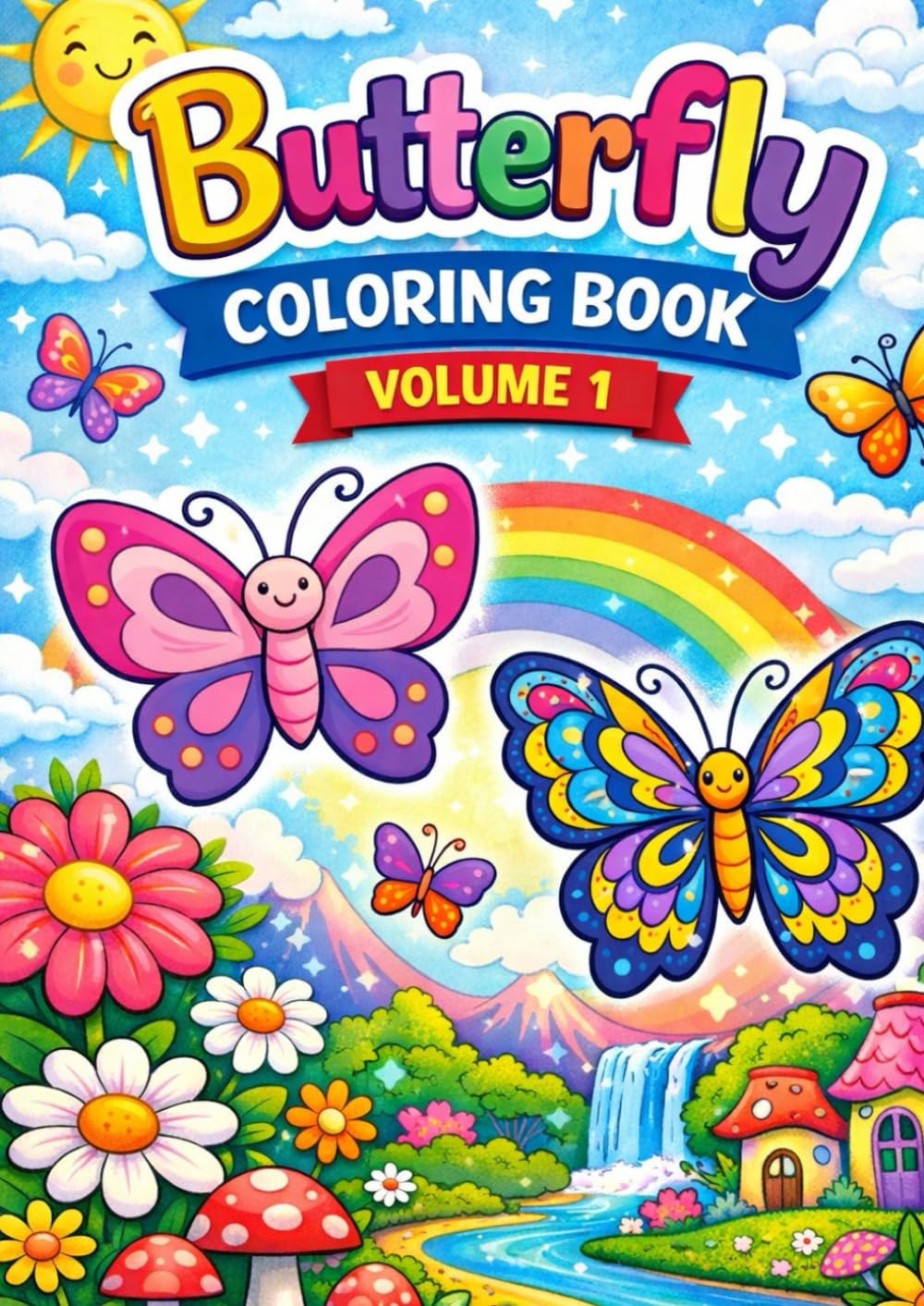 Butterfly Coloring Book – Volume 1: Fun and Creative Butterfly Coloring Pages for Kids Ages 6–11