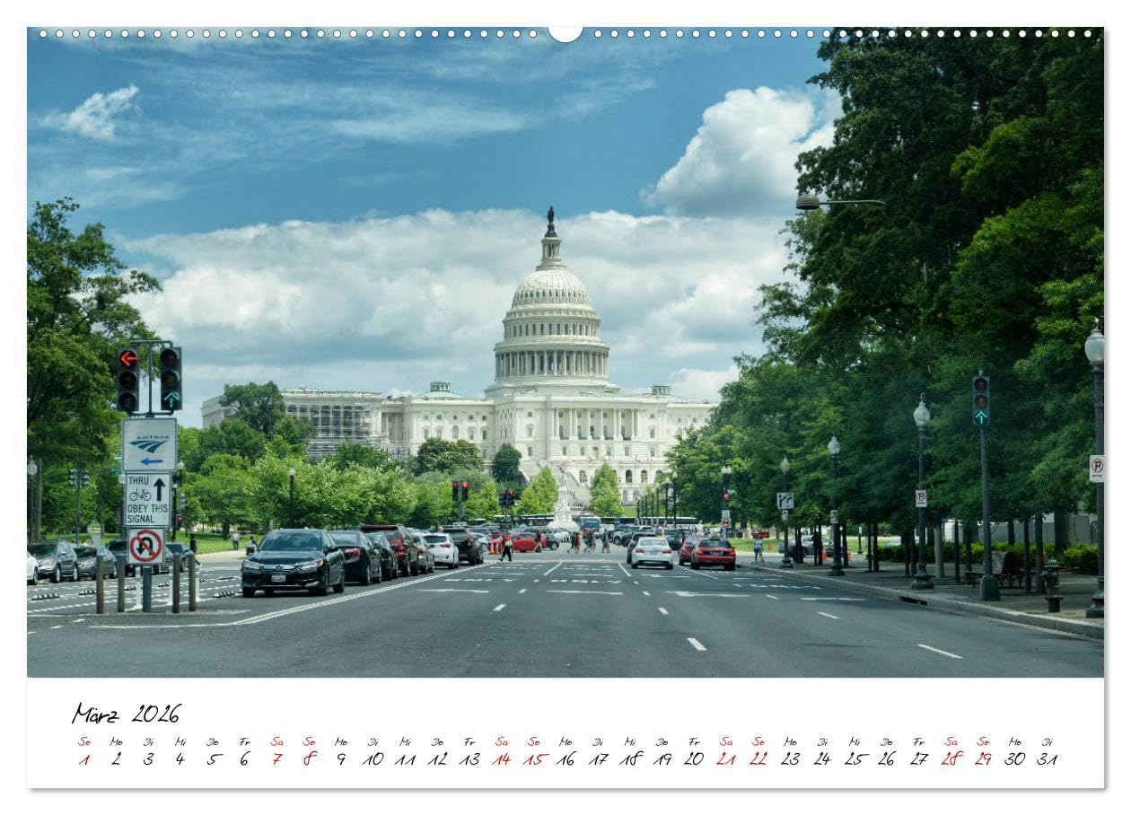 USA Ostküste Ein Road Trip (Wandkalender 2026 DIN A2 quer), CALVENDO Monatskalender: Mit diesen Bildern erwartet Sie ein fantastisches Abenteuer durch die Oststaaten der USA (CALVENDO Orte)