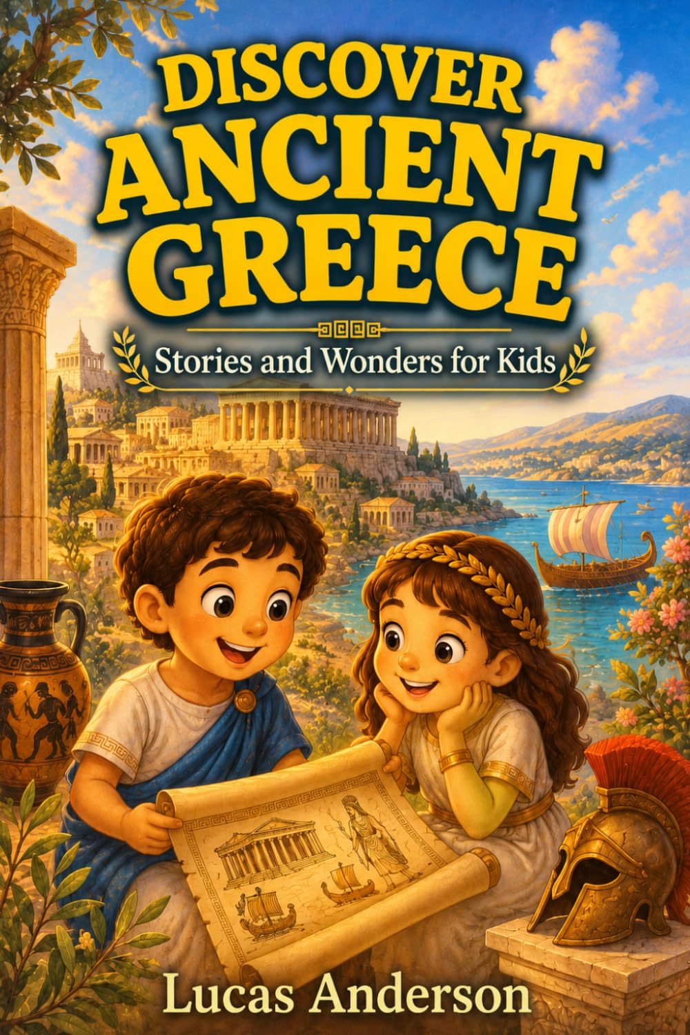 Discover Ancient Greece: Stories and Wonders for Kids - 25 Short Illustrated Tales for Ages 5–9 (Discover Ancient Worlds)