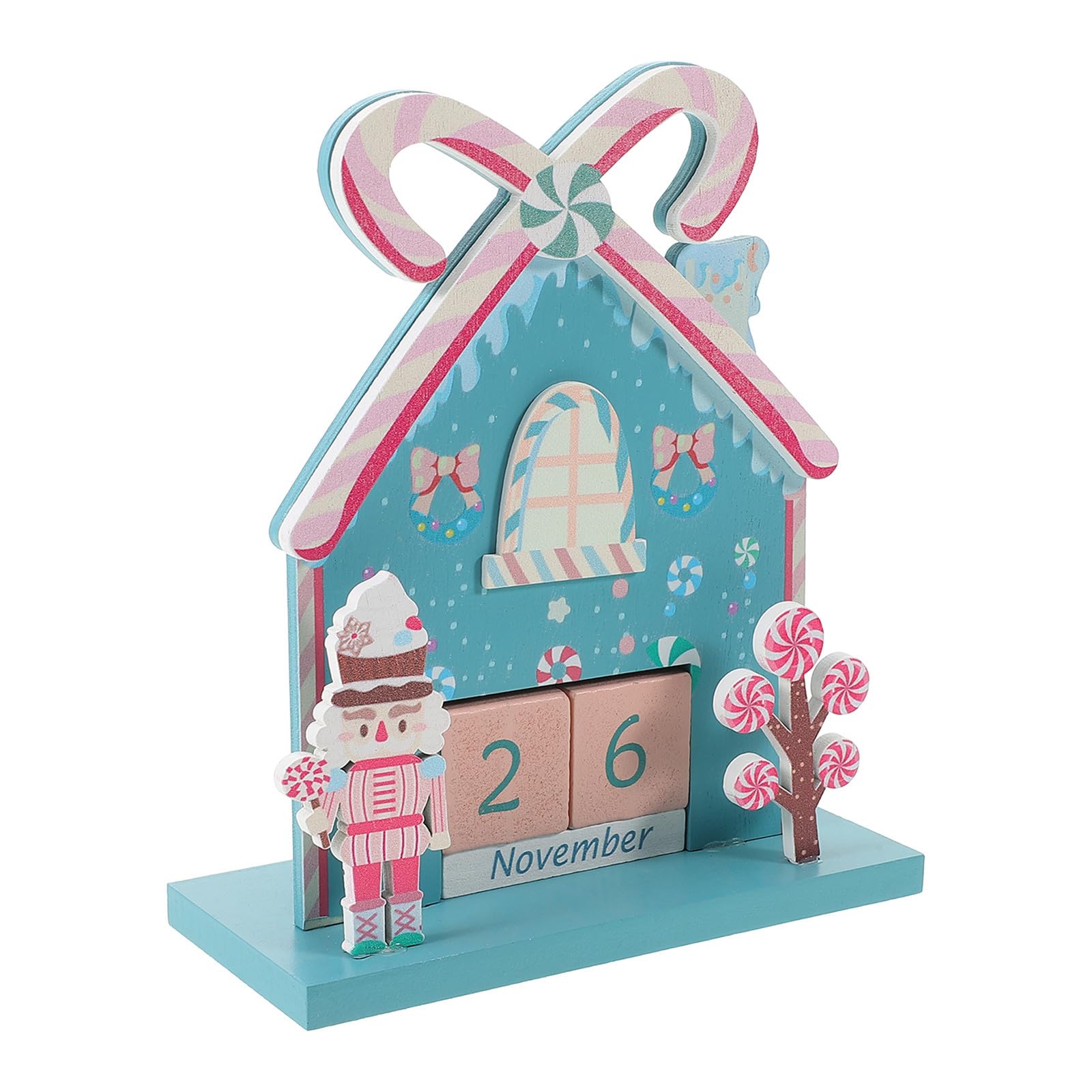 3 Sets Ästhetischer Holz Tischkalender für Büro und Weihnachten,