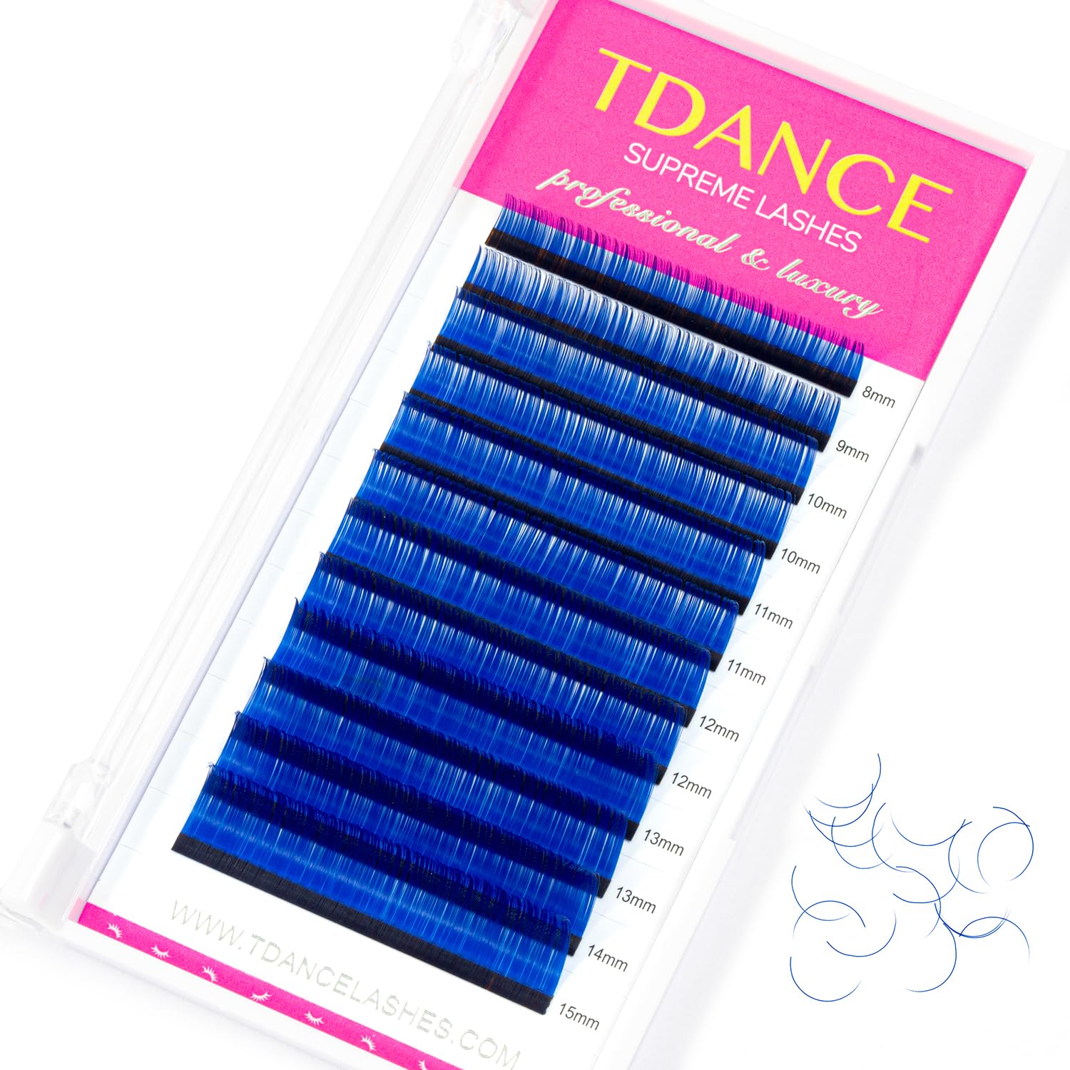 TDANCE Colorful lashes extension C Curl 0.07mm Thickness
