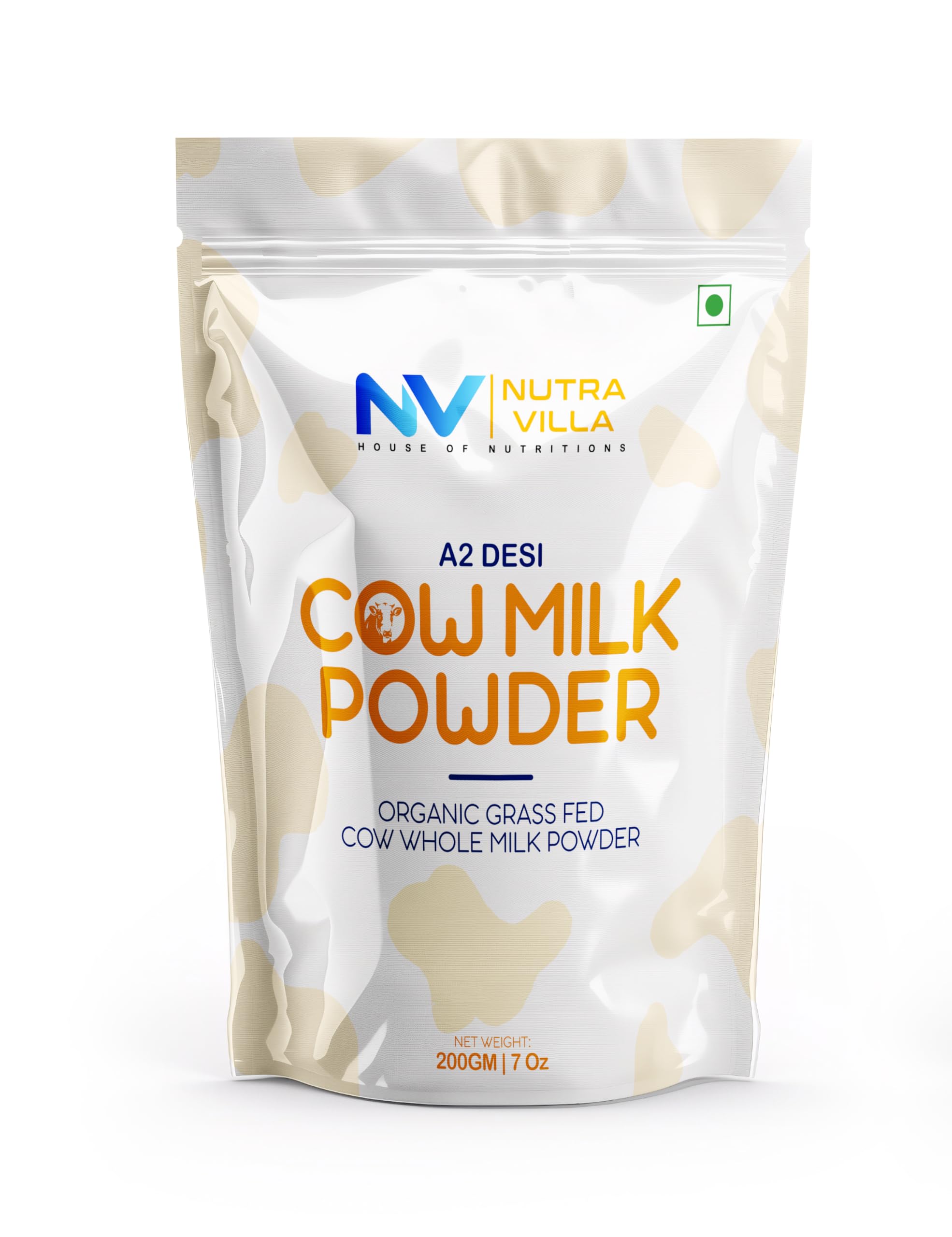 NutraVilla A2 Desi Cow Milk Powder | Organic Grass Fed Whole Milk | Easy to Digest | No Antibiotics, No Hormones | 200g-picture-15