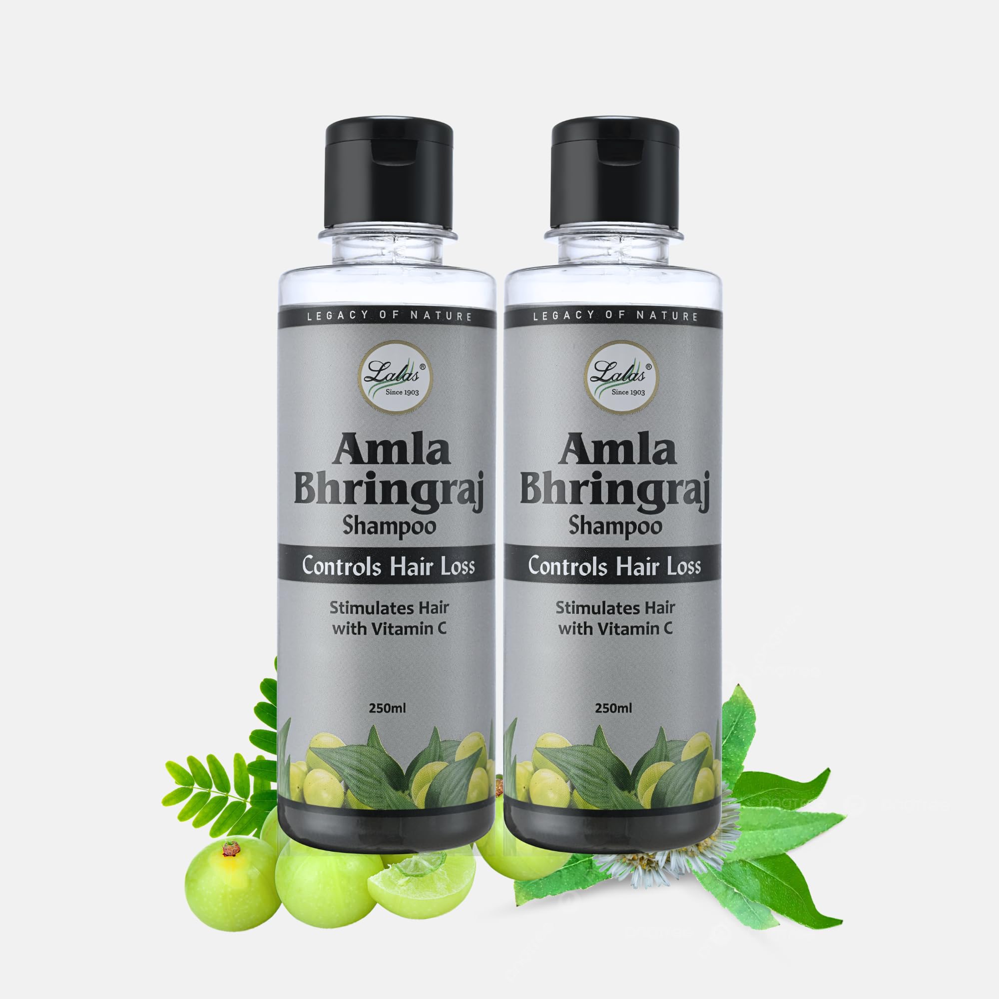 Lalas Amla Bhringraj Shampoo For Men And Women | For Scalp health | Cleanser | Hair Pollutant Shield | Hair Care | 250ML Each | Pack Of 2