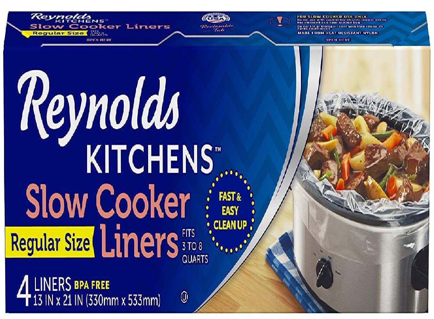 Reynolds Wrap Slow Cooker Liners - 4 ct - 2 pk