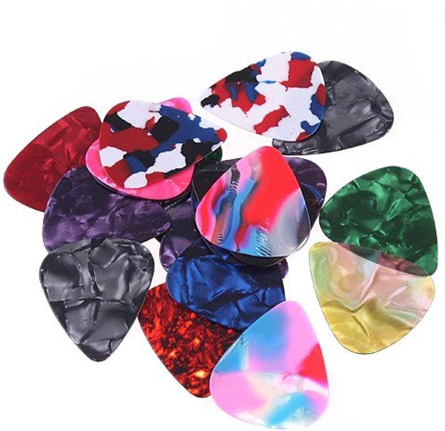 20 Guitar Picks for Guitar and Base Practice, One Size