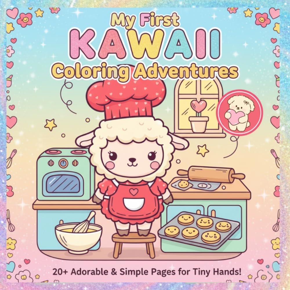 My First Kawaii Coloring Adventure: 20 Cute Kawaii Animals