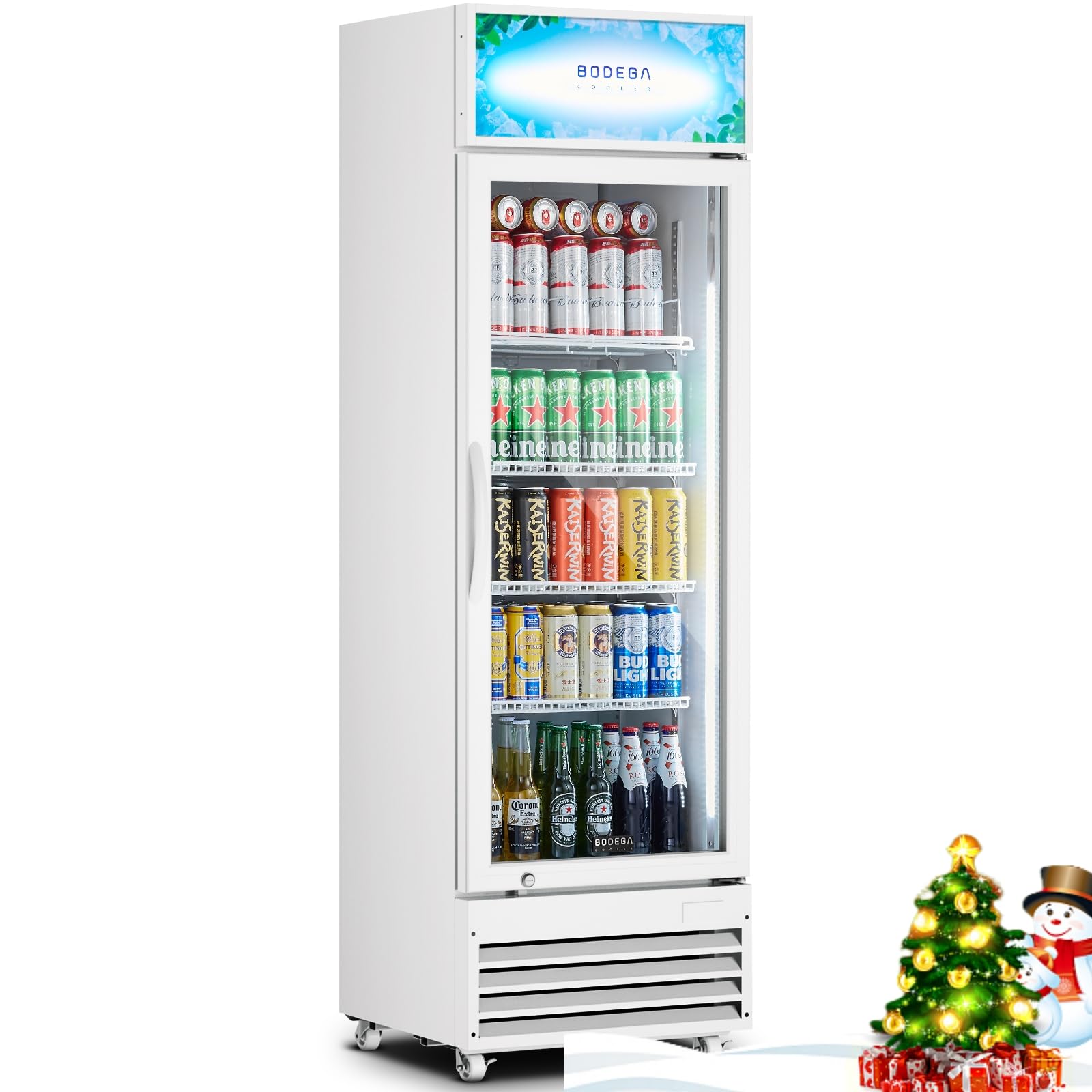 BODEGA SS-P238WD-WT 9 cu ft Beverage Cooler White