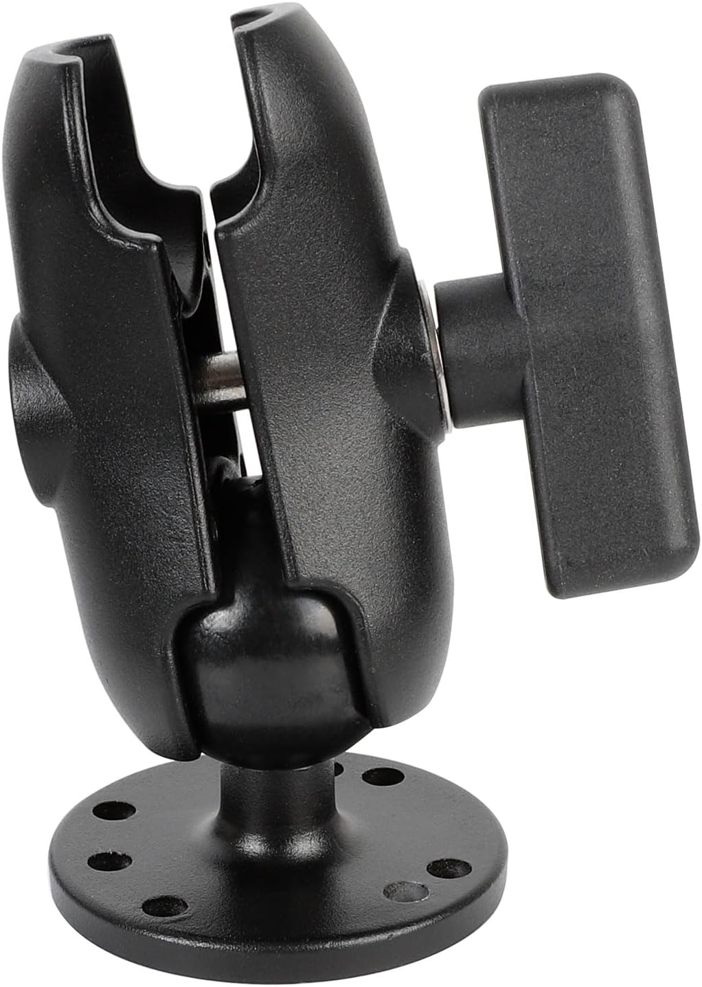 xik 1.5" Ball Mount Round Base with 3.54" Double Socket Arm, AMPS Holes1.5-inch Ball Base for Fish Finder Mount, Marine Electronic Mount Accessories，Compatible with RAM Mounts C Size 1.5 Inch