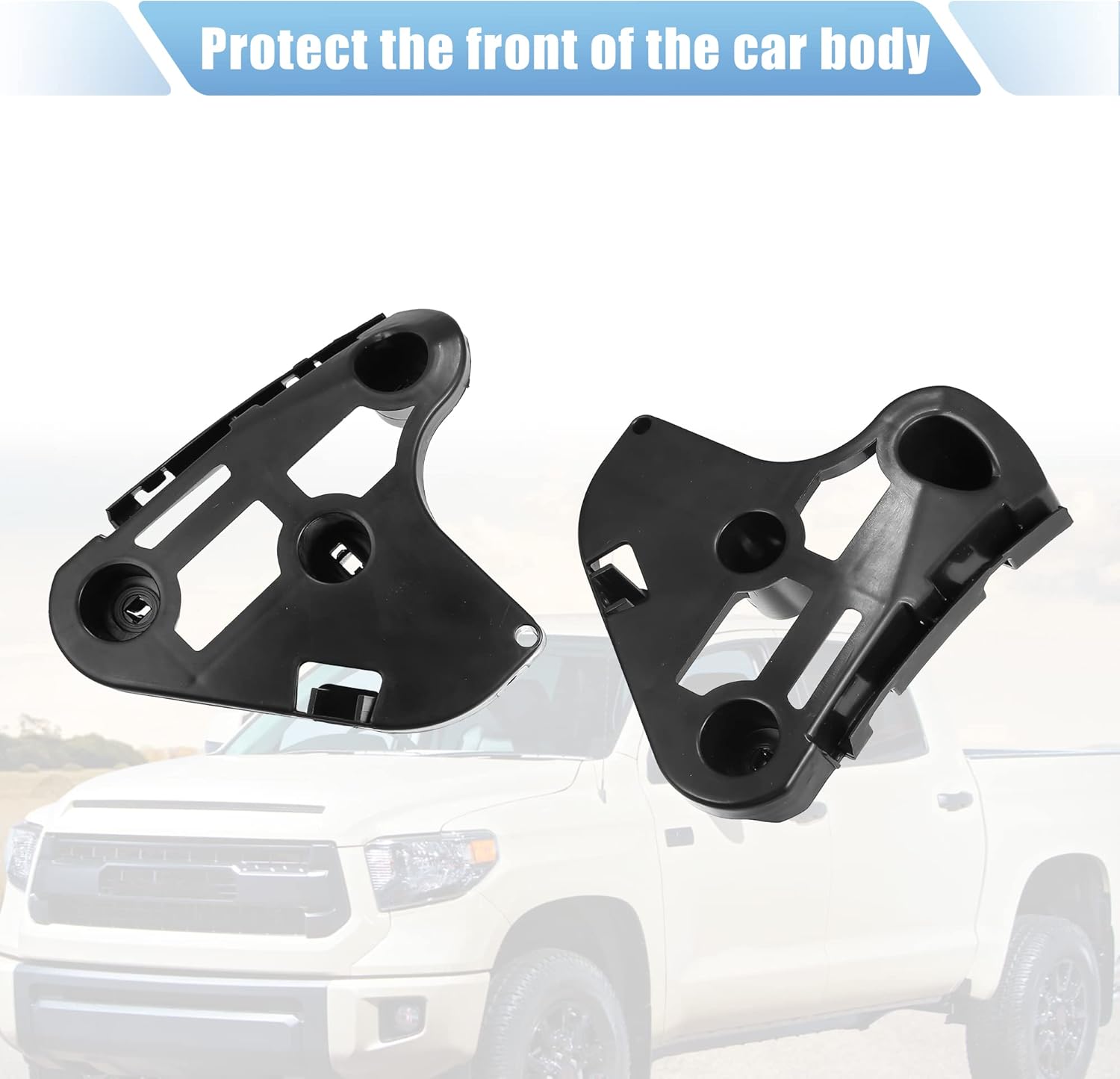 X AUTOHAUX 1 Pair Front Bumper Mounting Support Bracket for Toyota Tundra 2007-2014 52116-0C050 52115-0C060 Left and Right Side