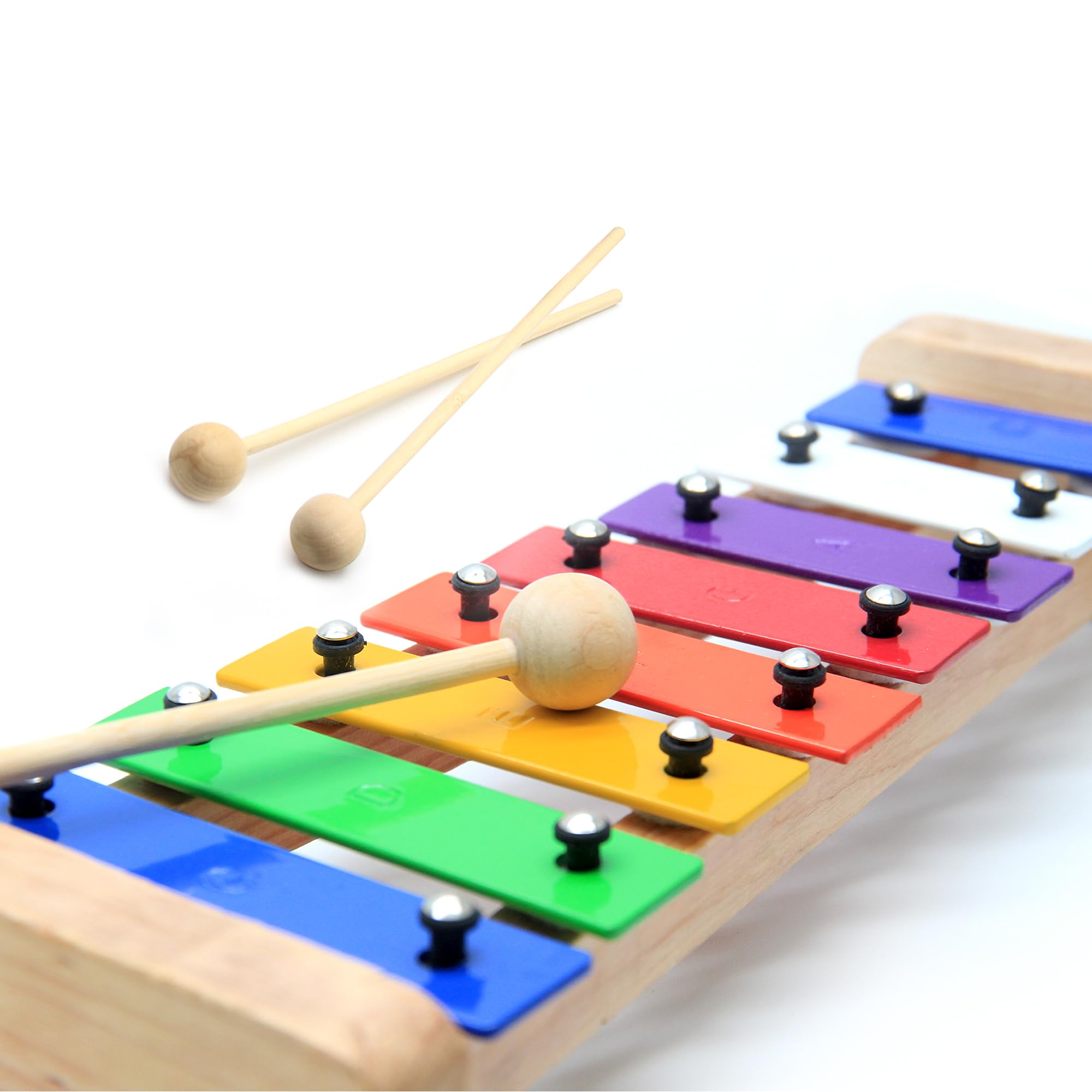 CeleMoon 8 Notes Colorful Wooden Xylophone Glockenspiel for Kids and Adults, Musical Instrument Drum Toy with Accurate Sounds Educational Preschool Learning Gift for Children Boys Girls - Image 4