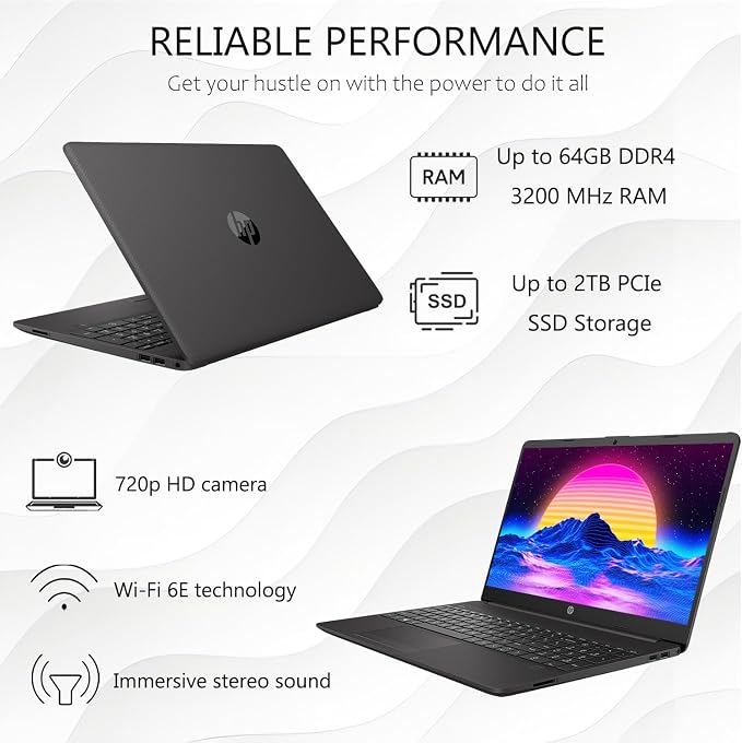 HP G8 15.6" Portátil, 16GB RAM, 1TB SSD, Ryzen 5 5500U, Win 11 Pro miniatura 5