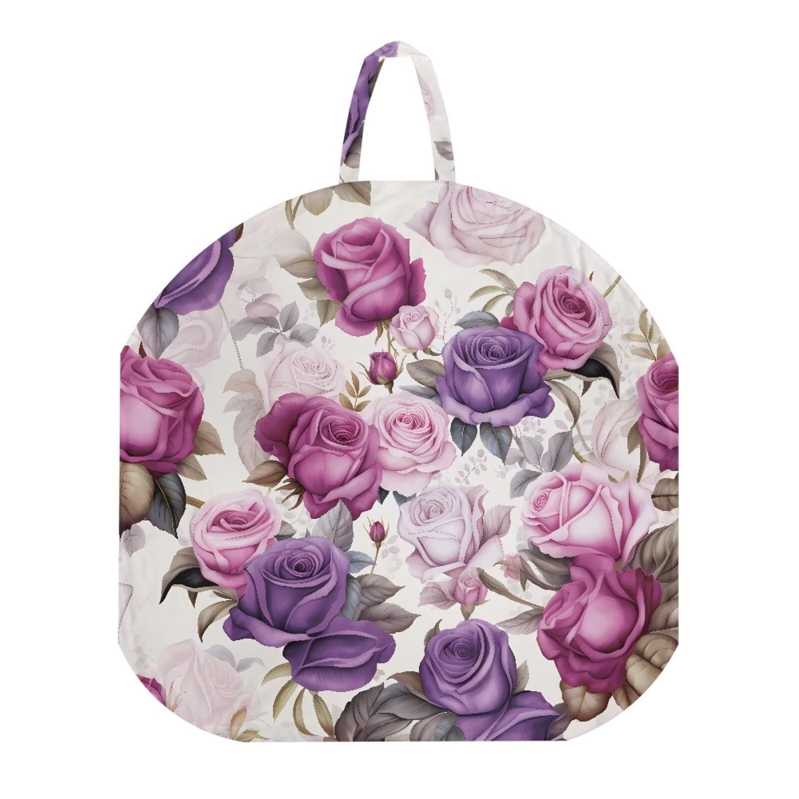 Bivxisrvo Purple Rose Baby Lounger Cover, Removable Infant Lounger Slipcover for Girls, Ultra Soft Cover for Newborn Lounger Strechy Newborn Lounger Cover, Snug Fitting Design