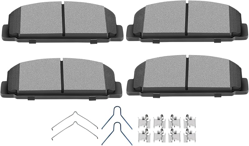 Jogo de pastilhas de freio traseiras cerâmicas SCITOO D482-7186 para Mazda – 4 unidades