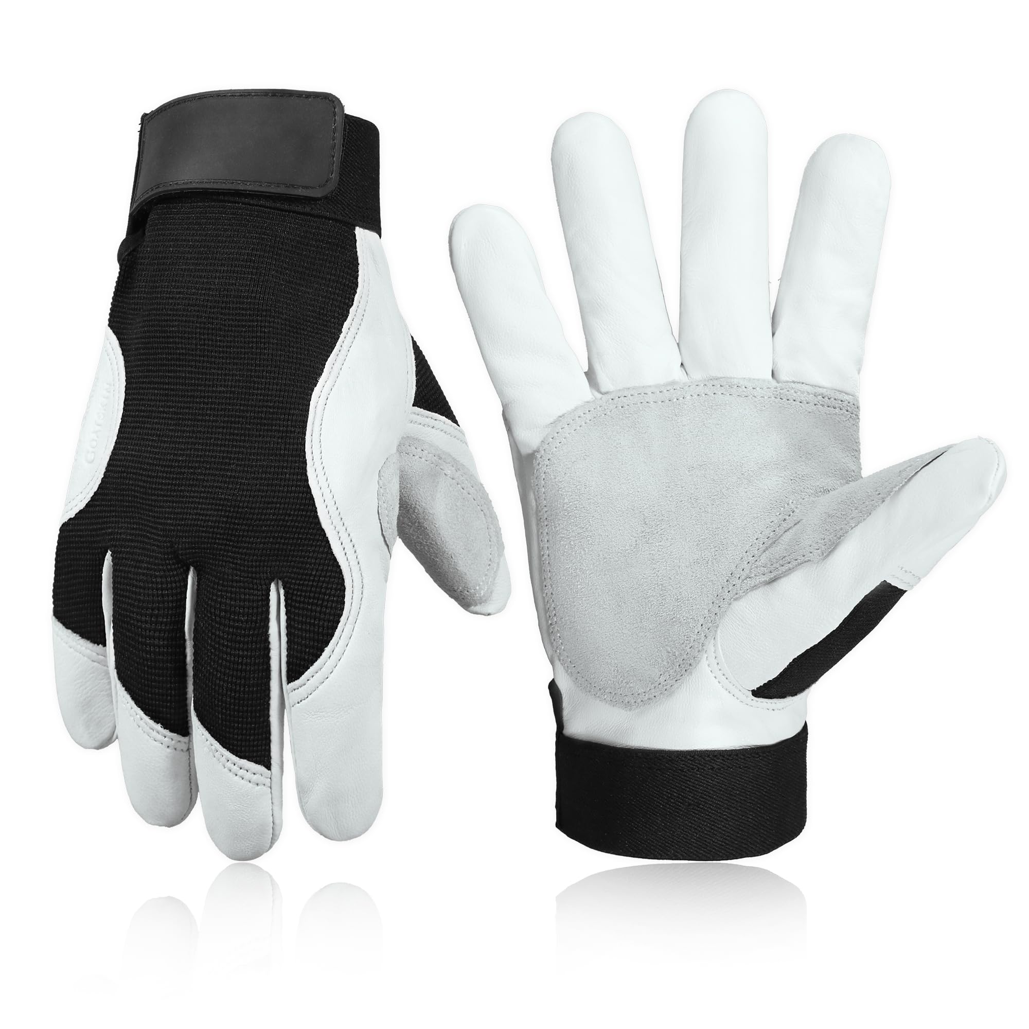HANDLANDY Work Gloves for Men &amp; Women, Utility Mechanic Working Gloves Touch Screen, Flexible Gardening Gloves for Yard