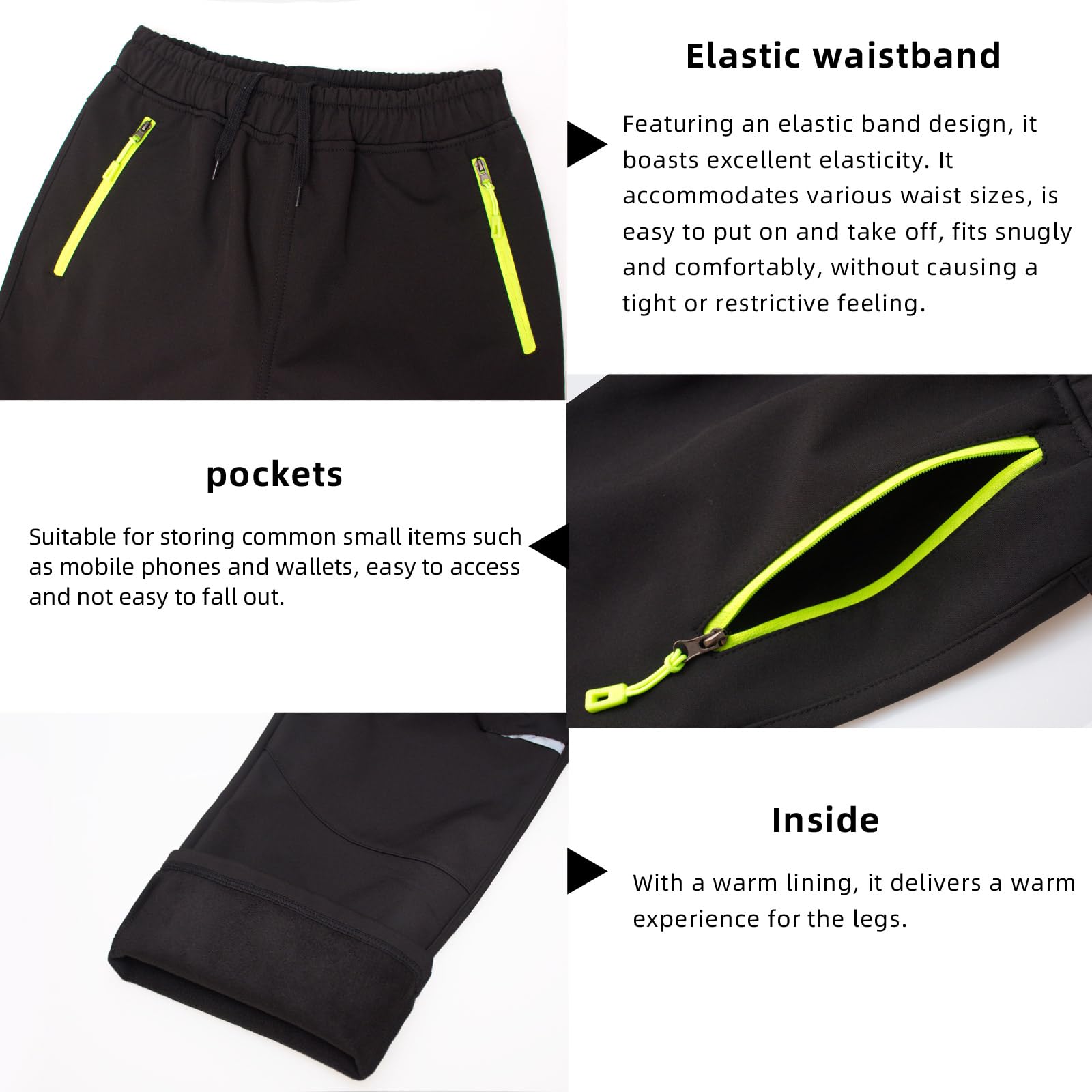 Garçons Filles Pantalon Ski Enfant Outdoor de Montagne Imperméable Chaud Softshell Thermique