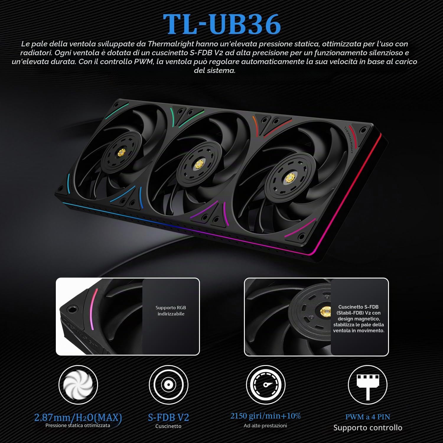 THERMALRIGHT Wonder Vision 360 UB ARGB Nero AIO CPU Liquid Cooler, per AM5/Intel LGA1851/1700, Schermo Curvo 3D da 6,67 Pollici con Risoluzioni 2400x1080, Pannello Magnetico, Supporto Video 3D/2D