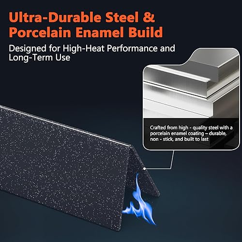 Miniatura 138 de QuliMetal 66033 Barras aromatizantes para Weber Genesis II E-410/E-415/E-435, piezas de parrilla para parrillas de gas Weber GS4 Genesis II LX serie